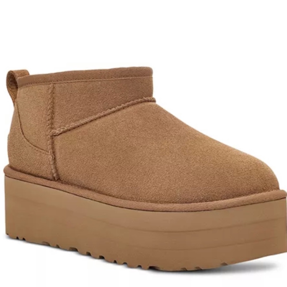 UGG ULTRA MINI PLATFORM CHESTNUT US 7 authentic